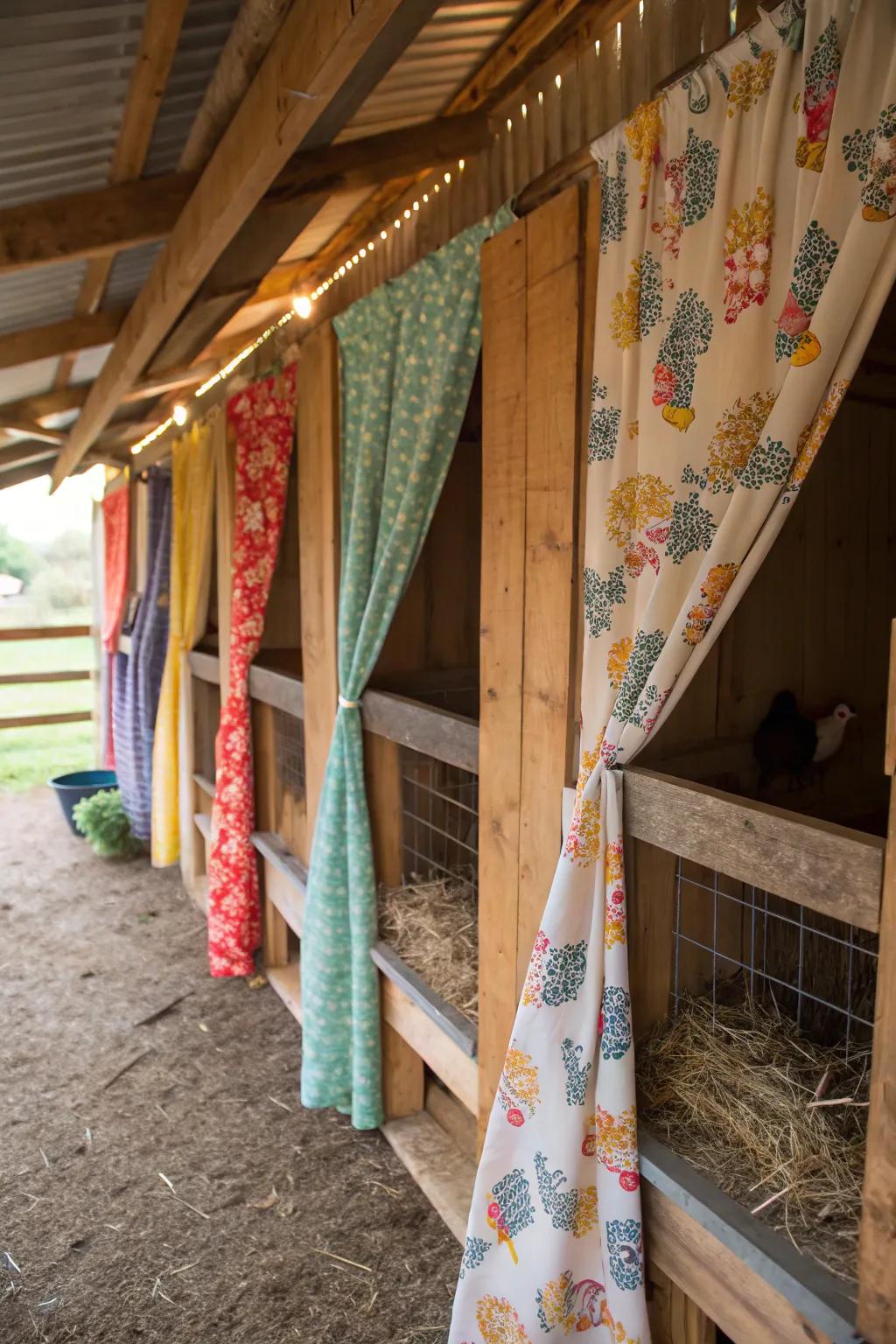 Shades for roosting spots afford solitude and a hint of hue.