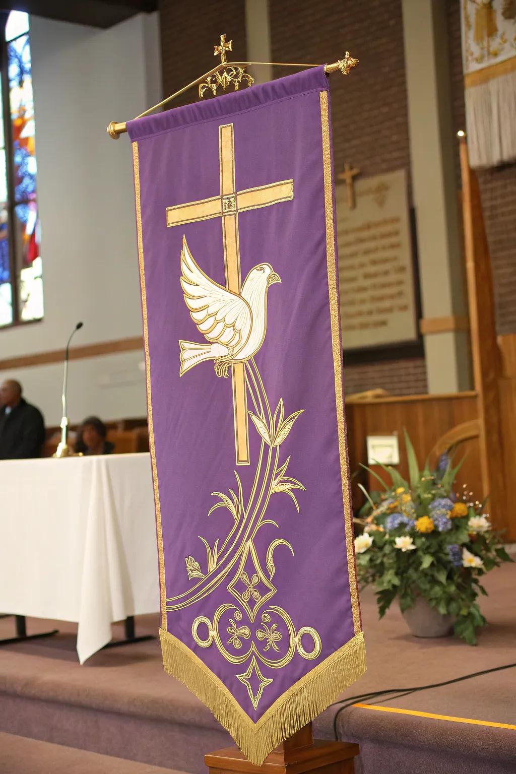 Add holiness with religious symbols.