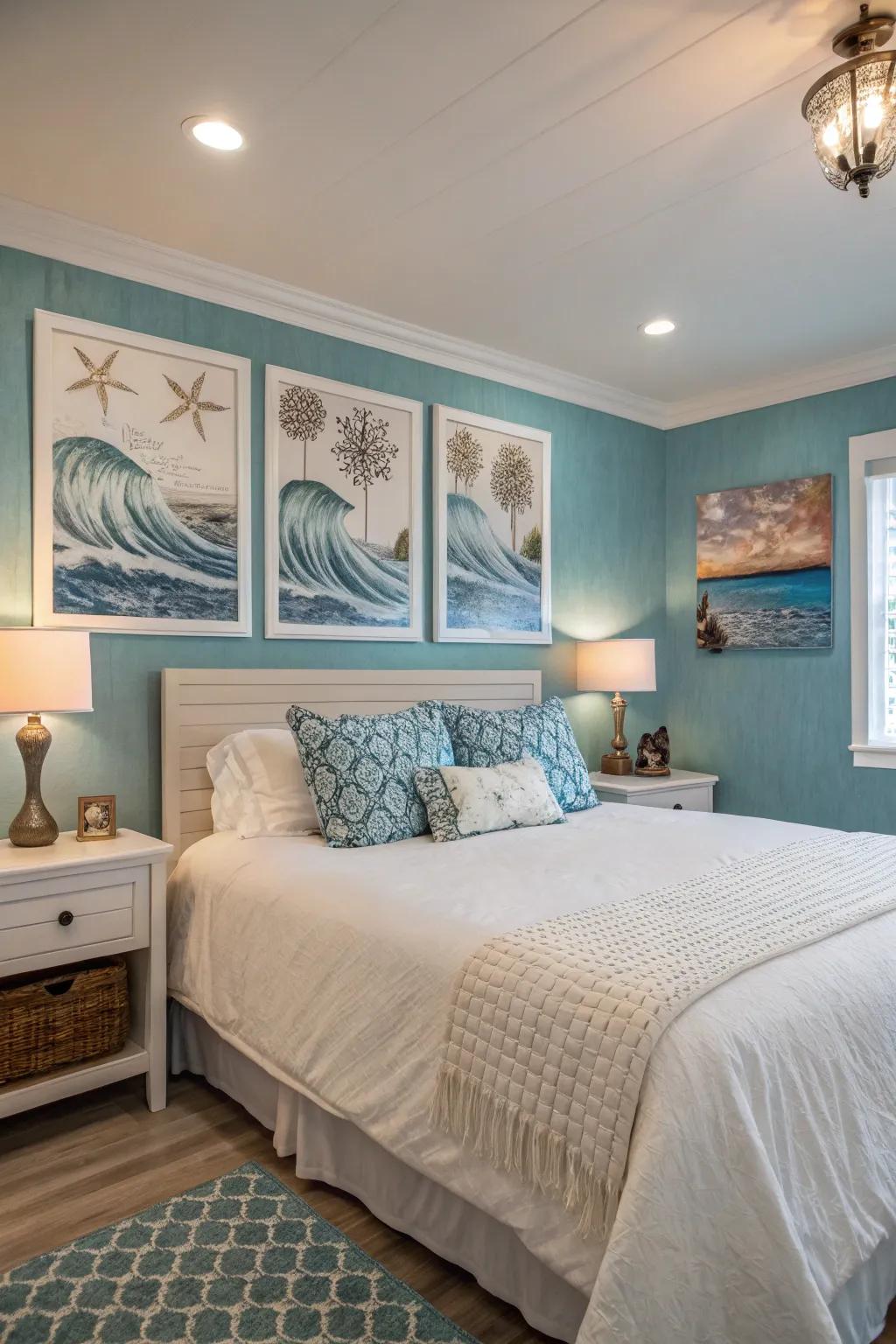 Discover the depth of sea cerulean as an eye-catching feature.