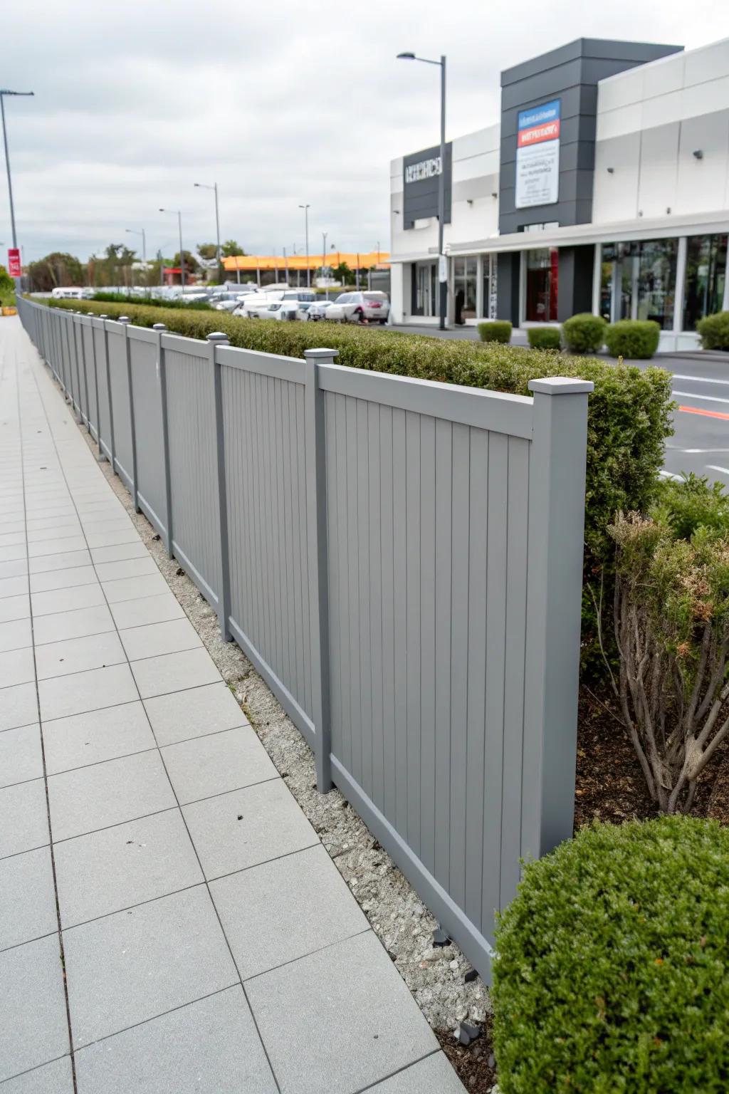 PVC fencing delivers a modern touch with minimal care.