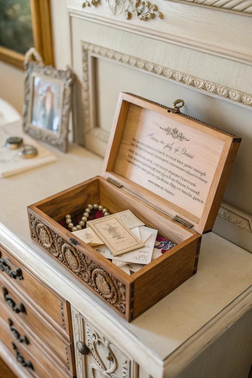A memory chest brimming with memories leaves a lasting impression.