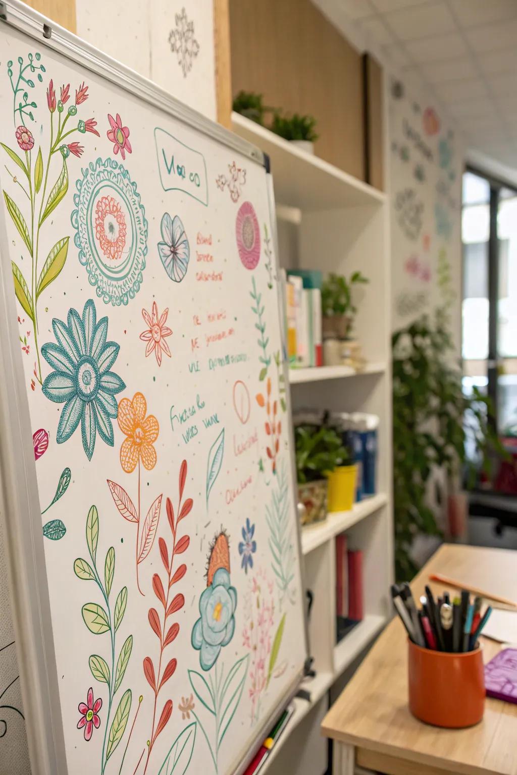 Unleash your inventive spirit with artistic doodles.