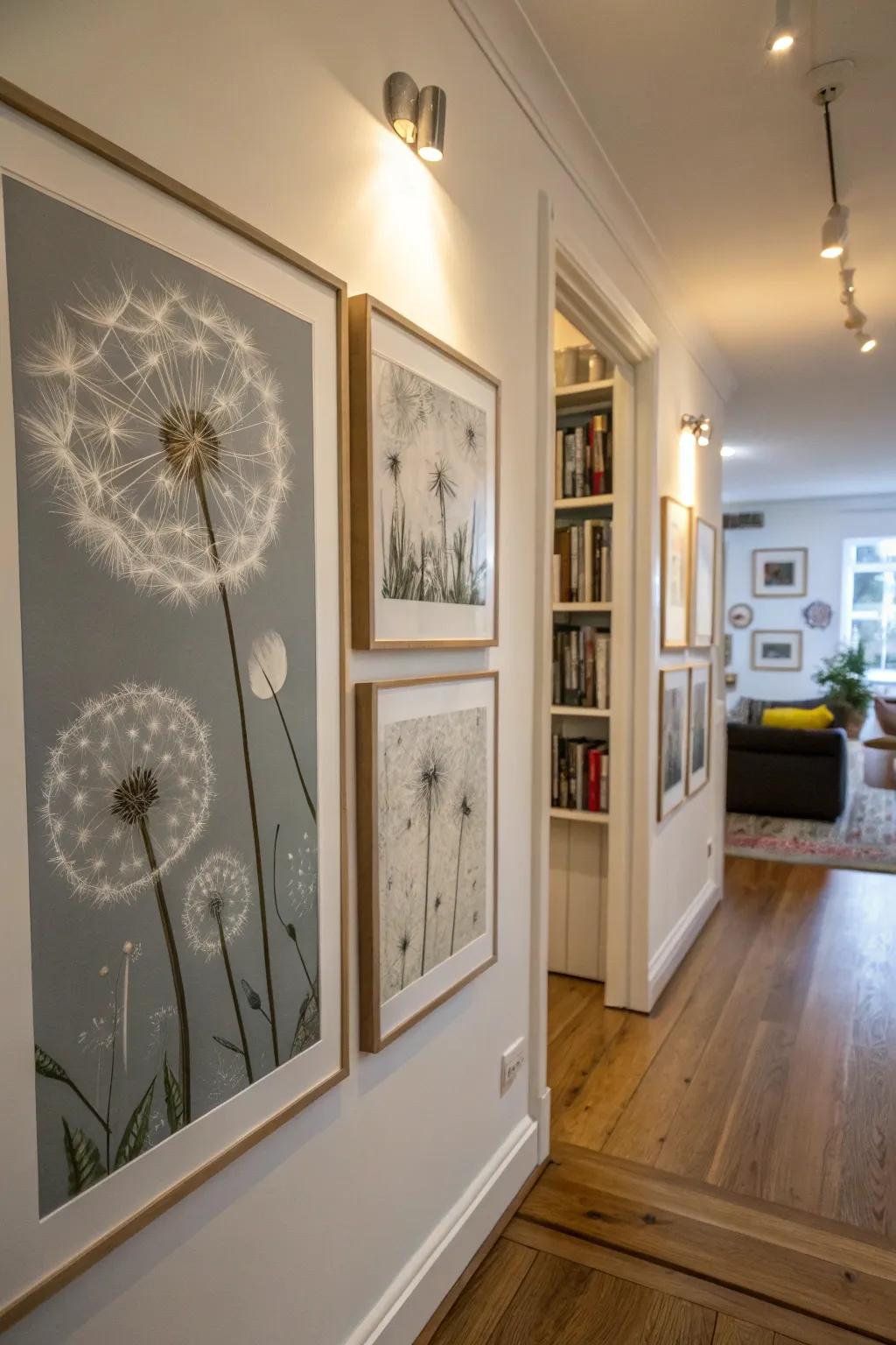 Conceptual fleabane graphics contribute a touch of playfulness.