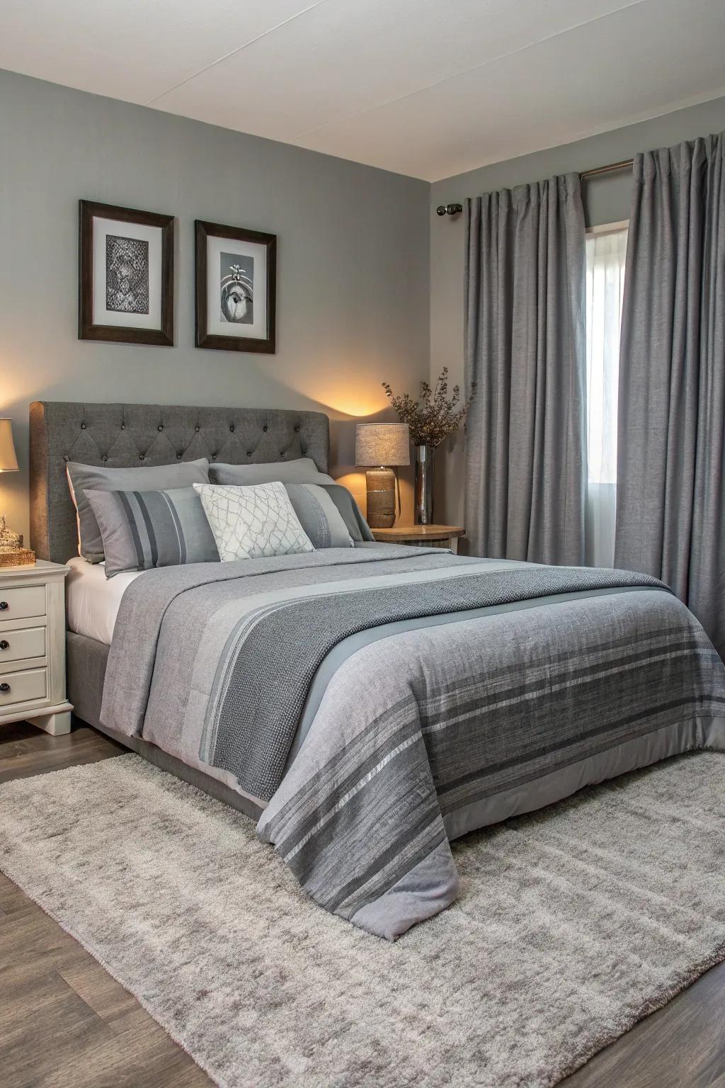 Layers of similar shades add sophistication and dimension.