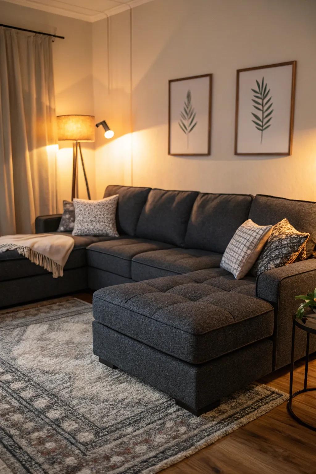 A snug corner arrangement designed for ultimate peace.