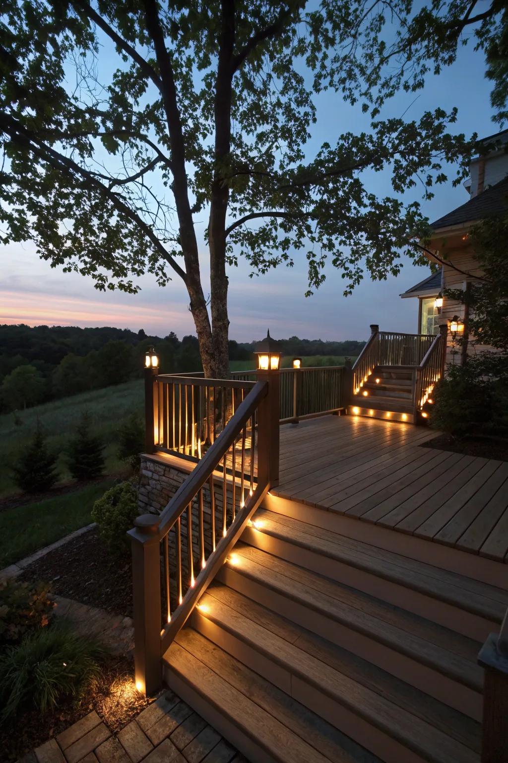 Railing lights introduce sophistication and enhance safety
