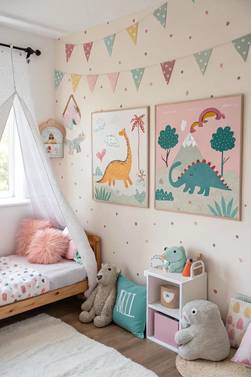 Playful dinosaur drawings that charm and motivate