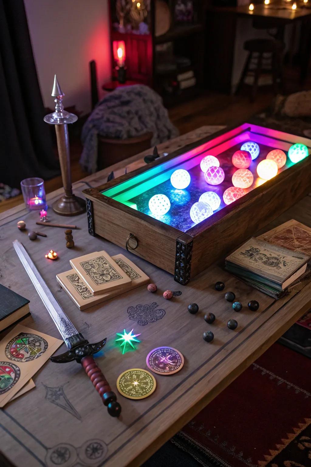 LED lighting sets the stage for an unforgettable adventure.