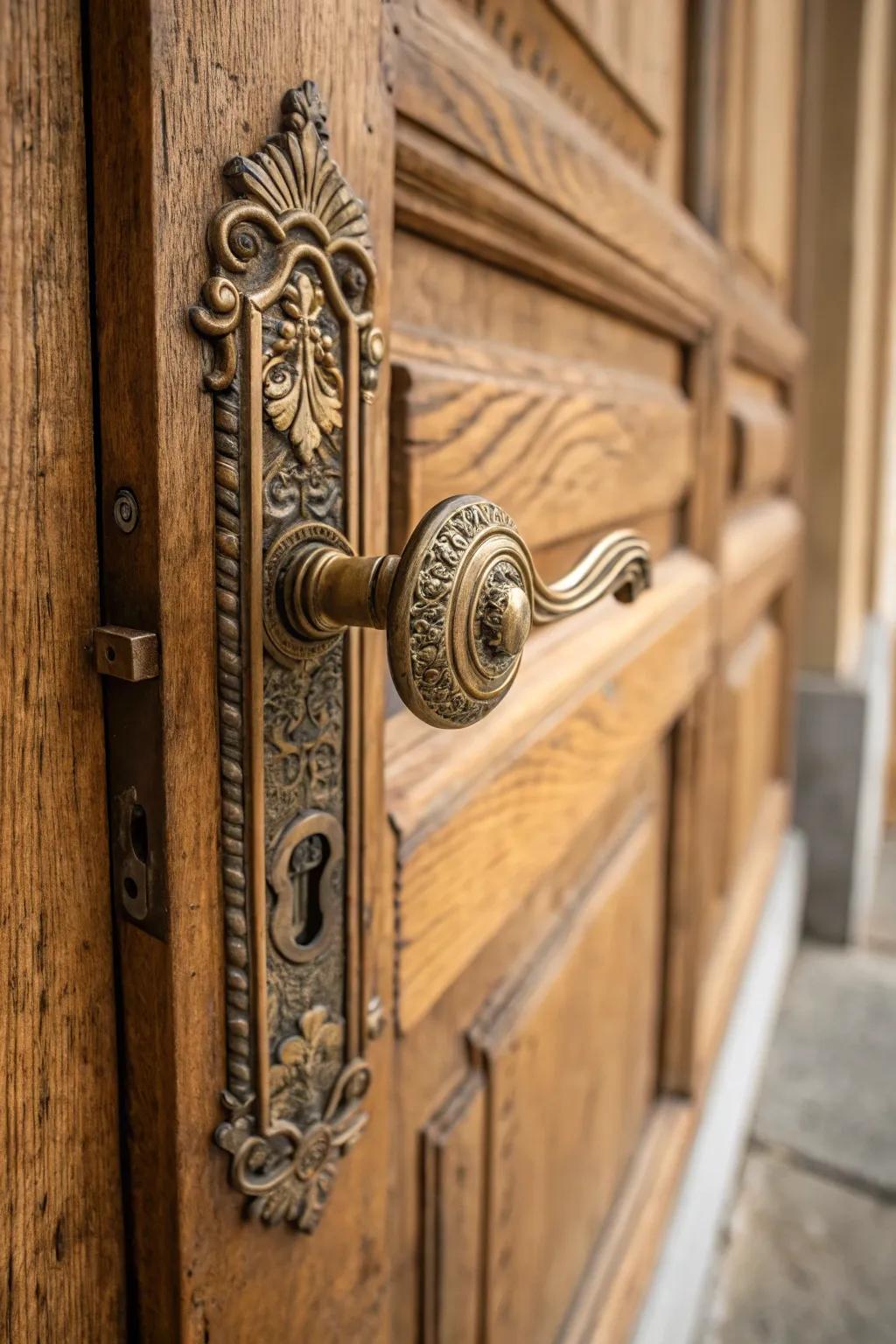 Heritage bronze grips bring an everlasting elegance.