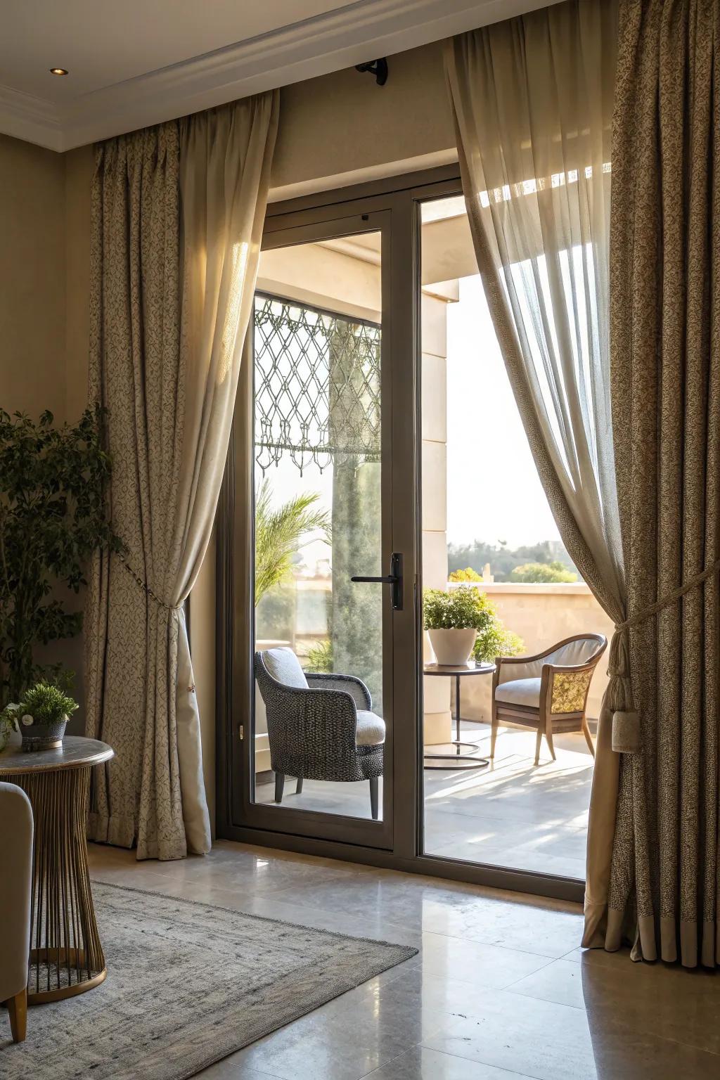 Secure privacy with sophisticated curtains.