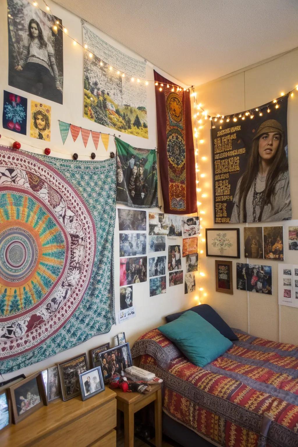 Revamp your dorm room walls with decor that speaks to you.