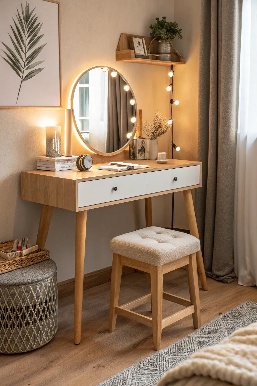 Bring Scandinavian warmth and functionality to your dressing space.