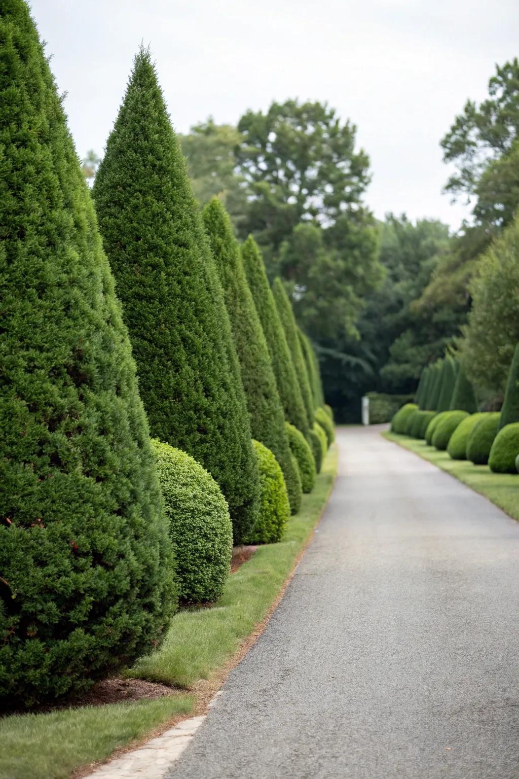 Verdant shrubs present configuration and perennial greenery.