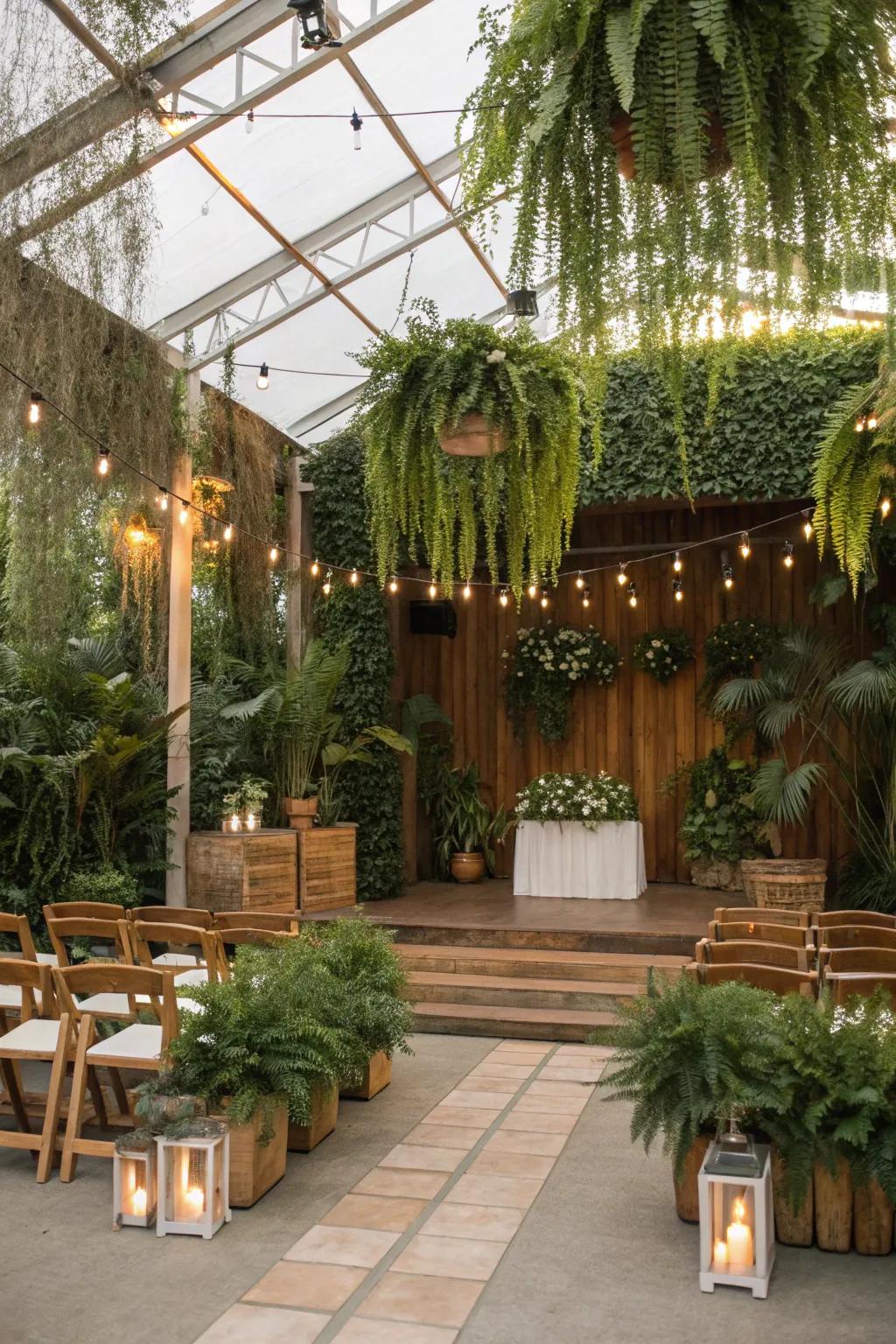 Invite the outdoors in with nature-inspired decorations.