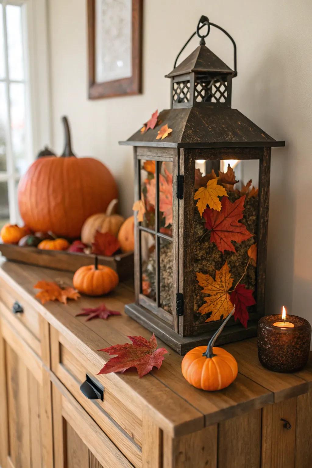 Fill lightboxes with seasonal accents for an updated style.