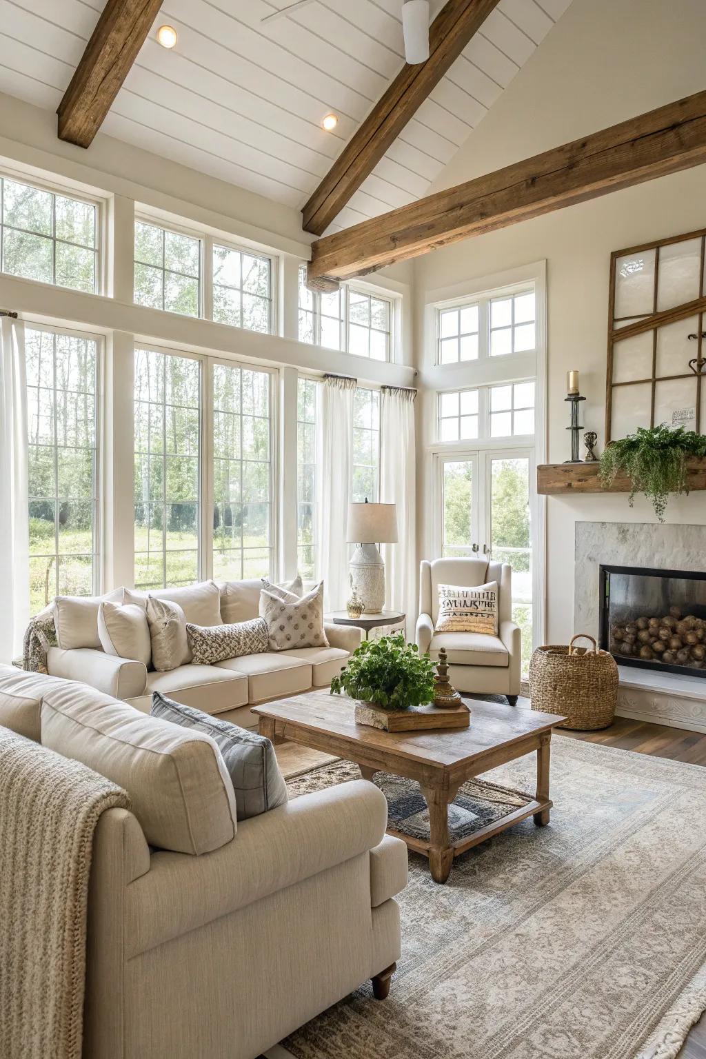 An appealing living room that radiates relaxation.