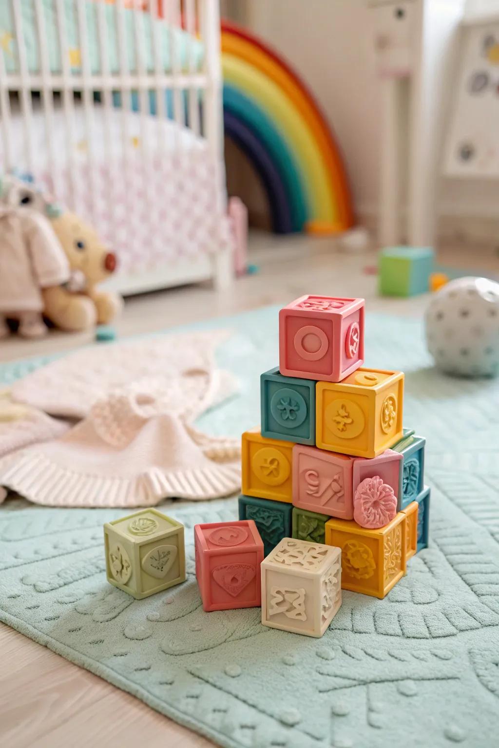 Sensory blocks engage little hands and curious minds.