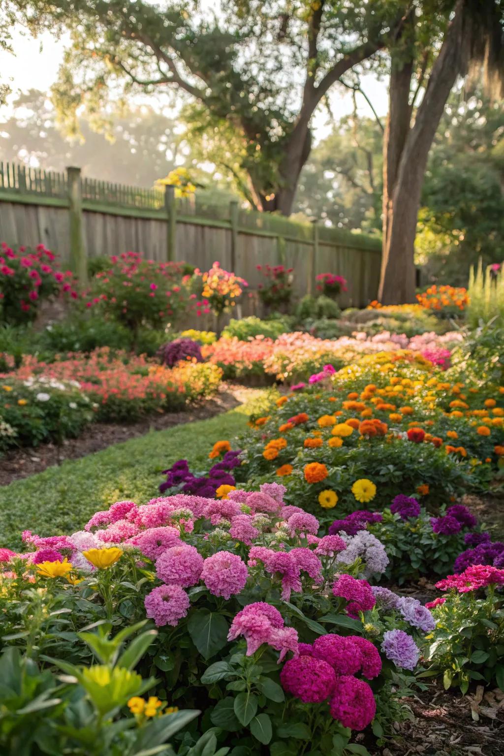 Brighten your landscape with a rich and diverse bloom patch.