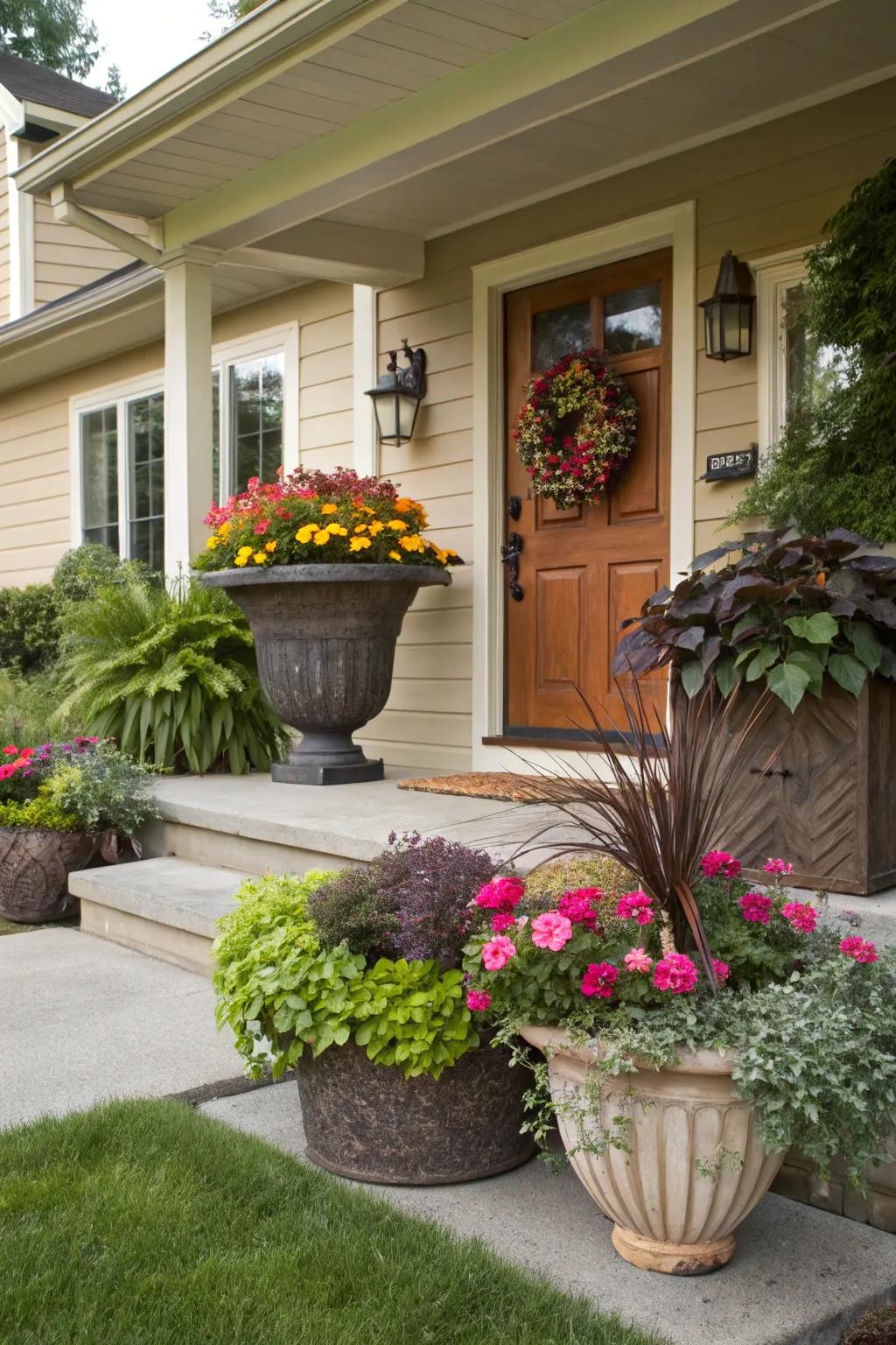 Create an individual statement by combining various planter designs.