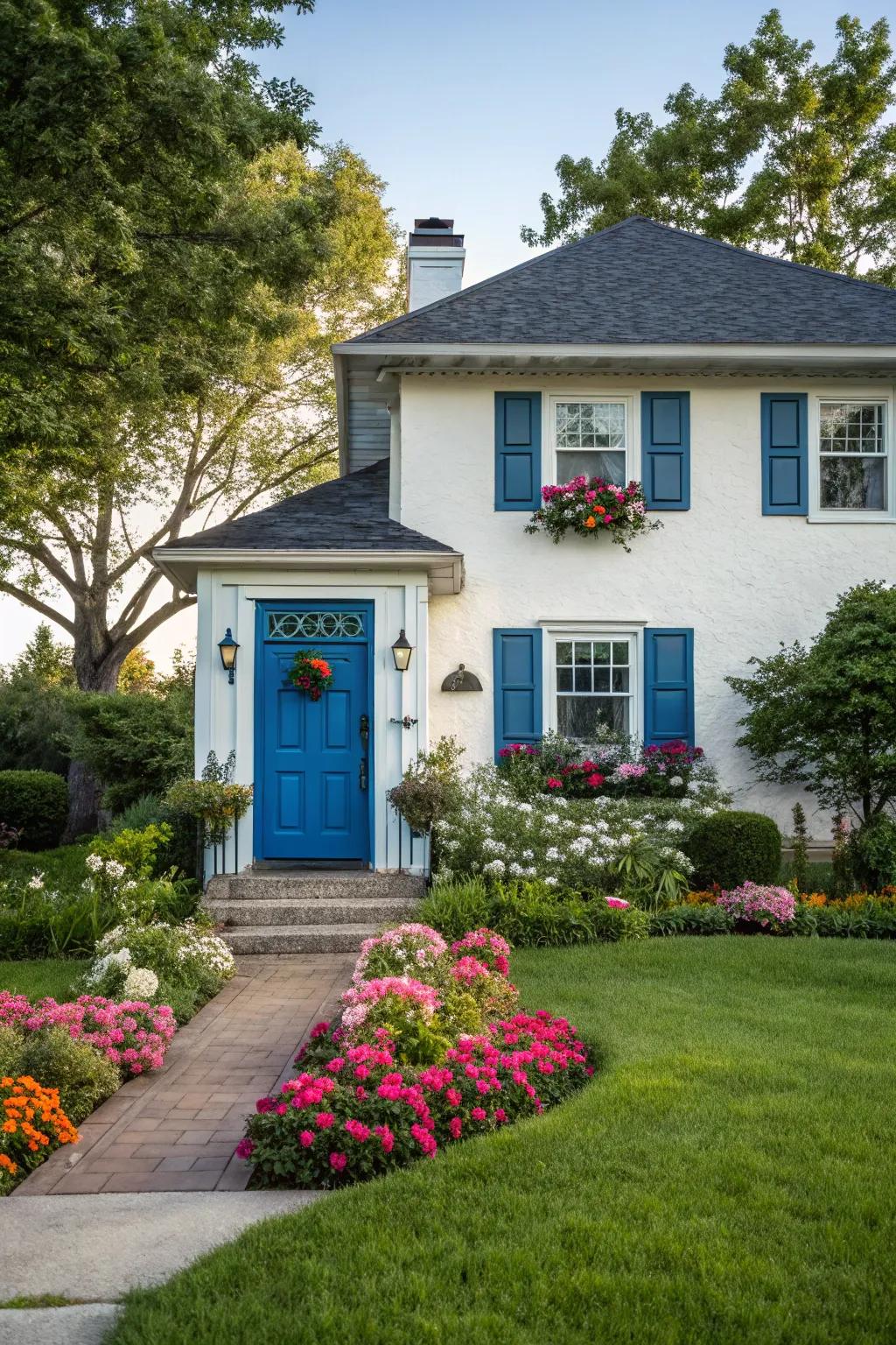 A front door in a striking color can revolutionize your home's look.