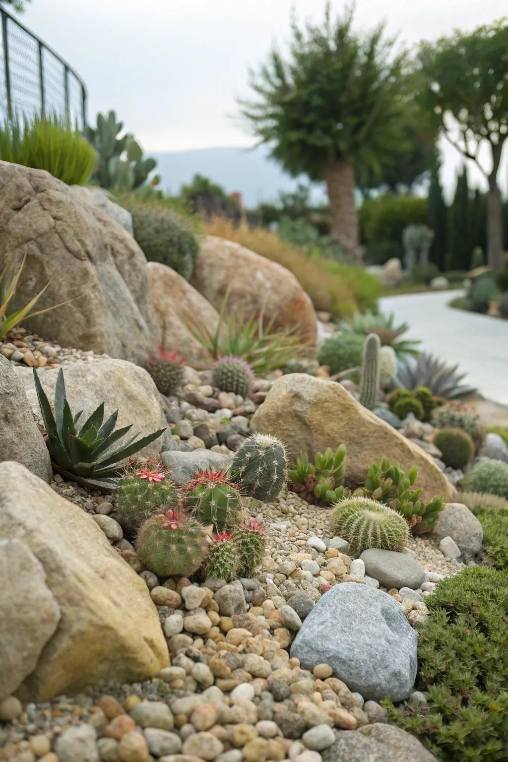Rock gardens present a natural haven for succulents.
