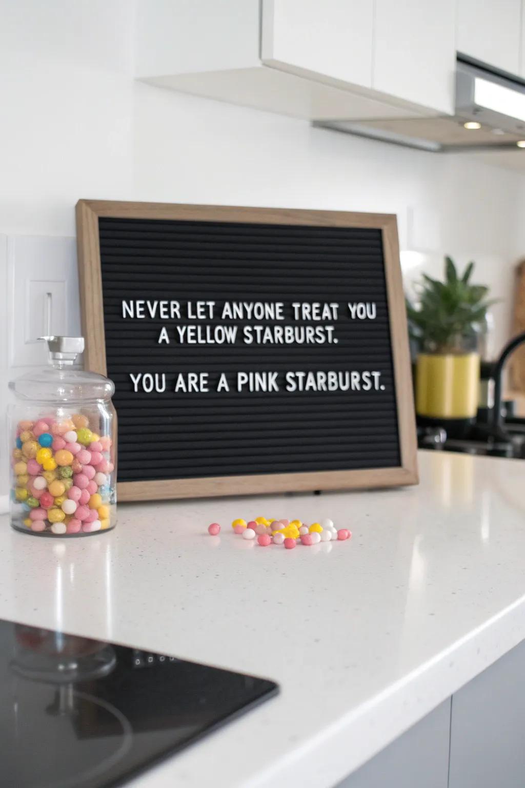 A sweet nudge to treasure yourself daily.