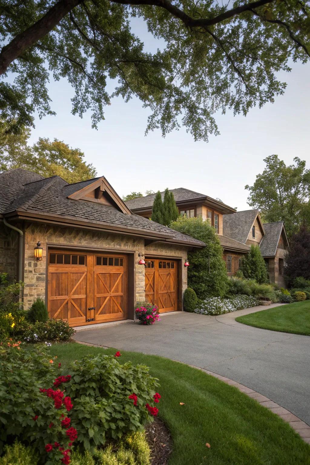 Warm wood nuances impart a natural, welcoming charm to any residence.