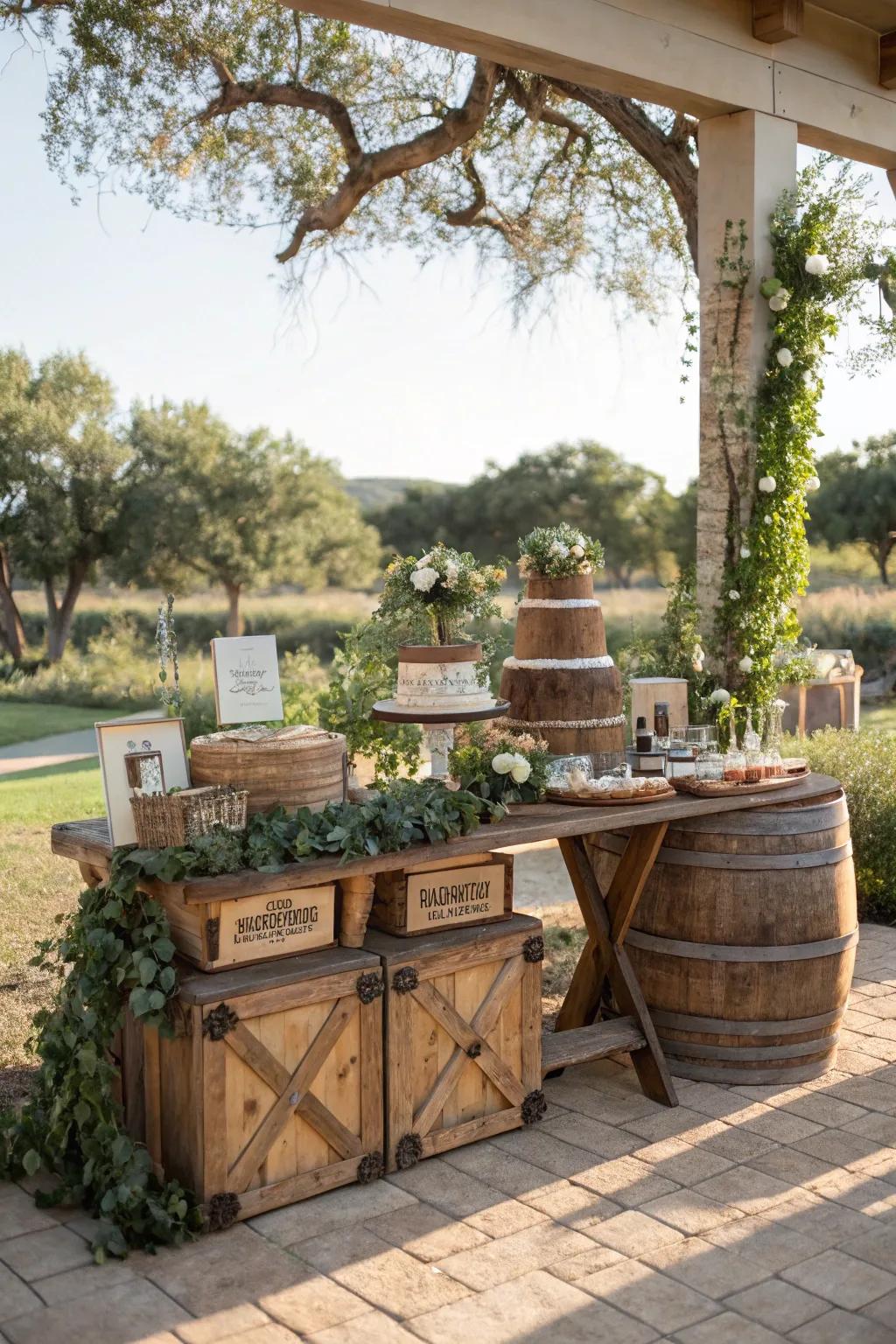 Infuse your gift table with the comforting essence of nature.