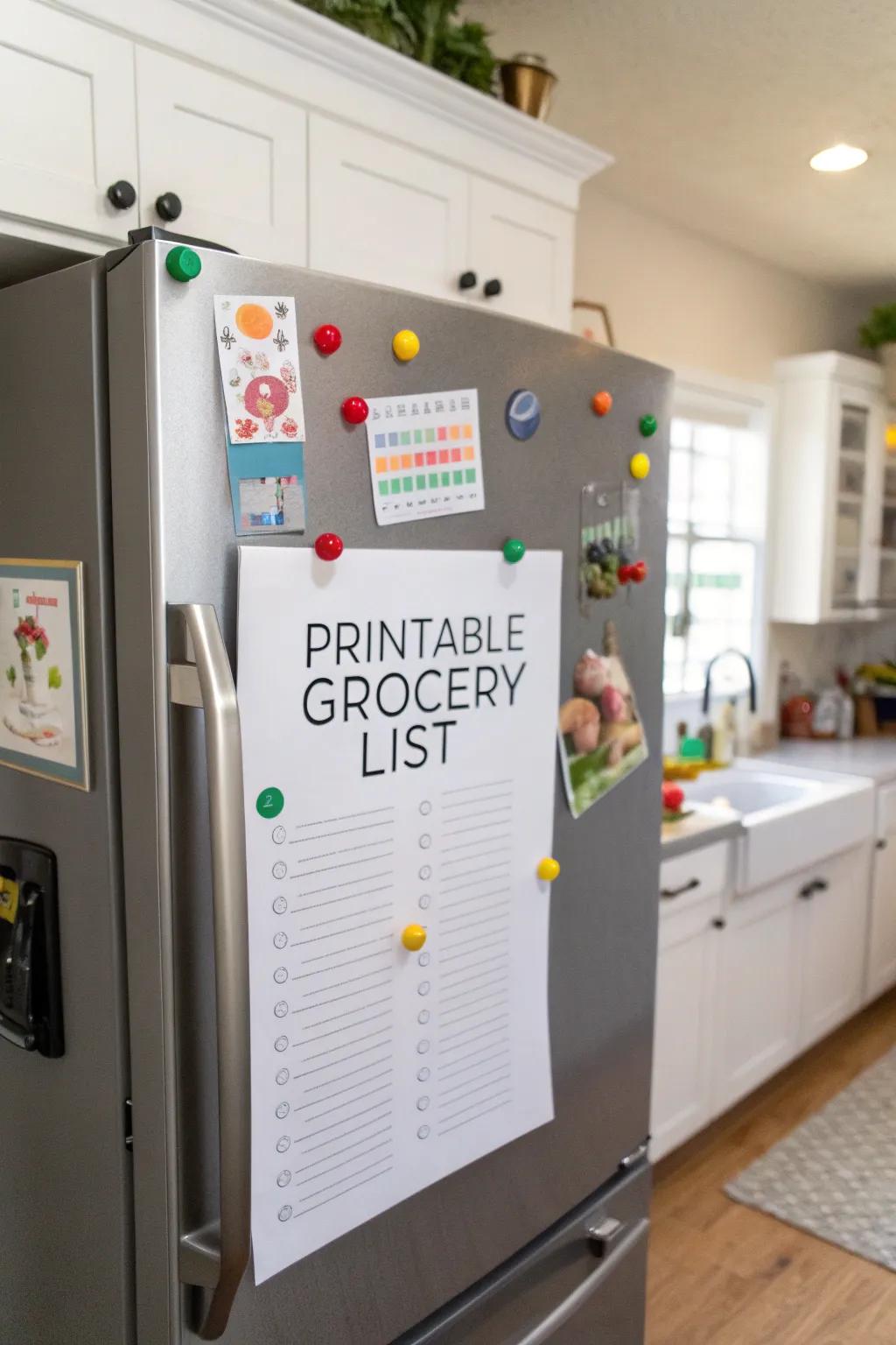 A printed list is perfect for those who favor a classic, hands-on approach.