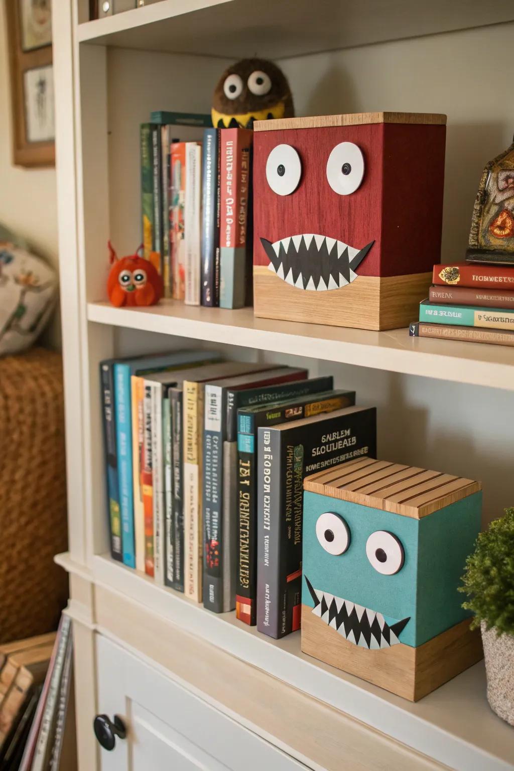 Books converted into amicable monsters.