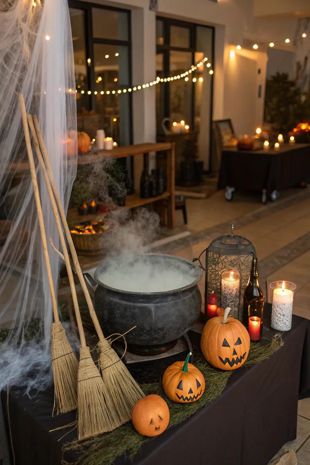 Organize a captivating witches' potion celebration.