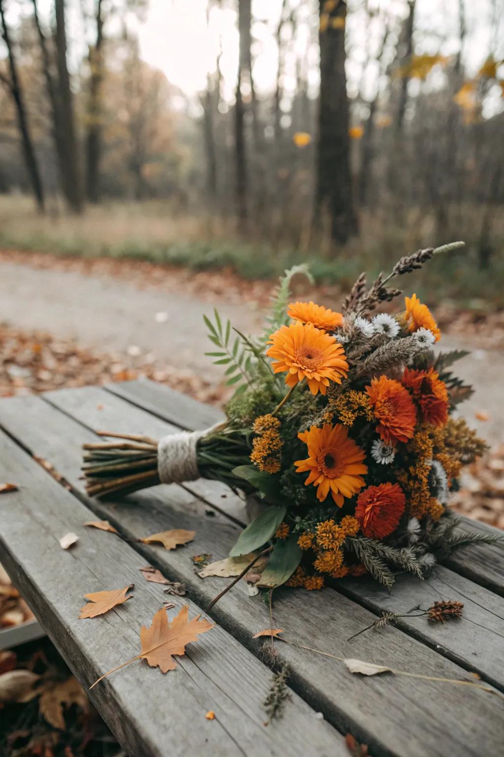 Meadow flowers contribute a trace of natural magic to any Halloween ceremony.