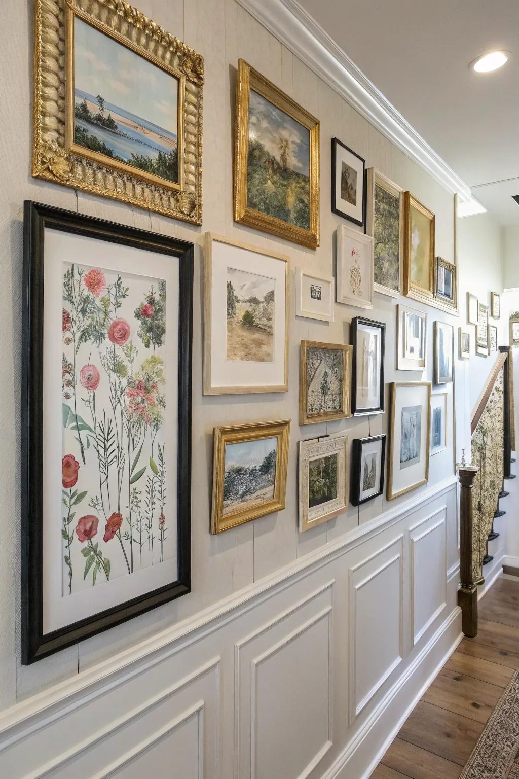 A curated wall display that reflects your individual taste and flair.