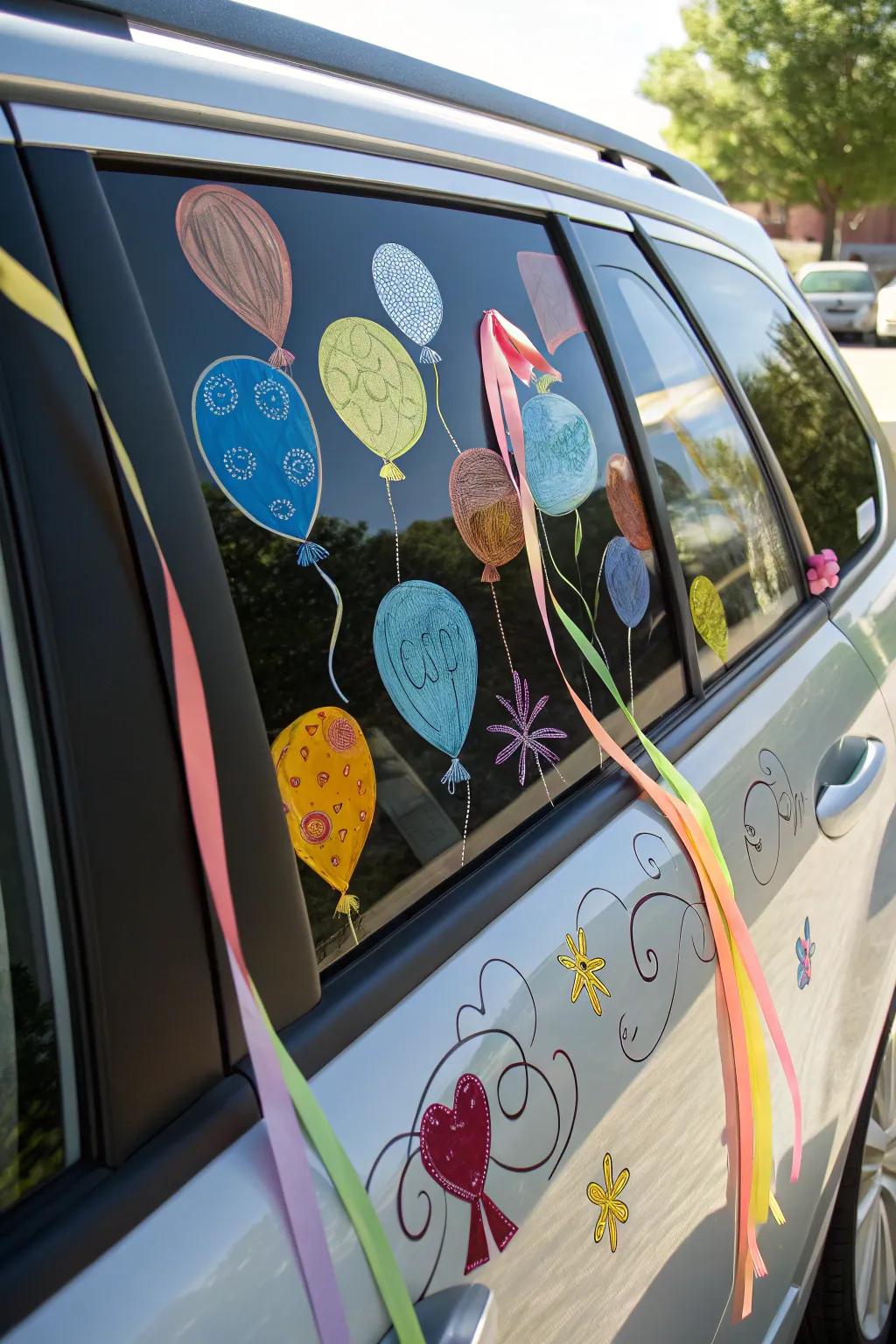 Balloon sketches bring a hint of whimsy and entertainment.