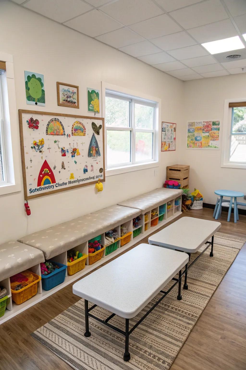 Clever furniture selections can create a perception of greater space and enhanced organization in a confined area.