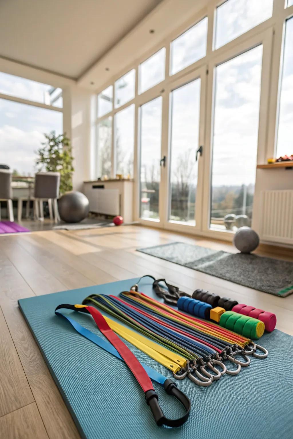 Tension cords: Small and flexible workout must-haves.