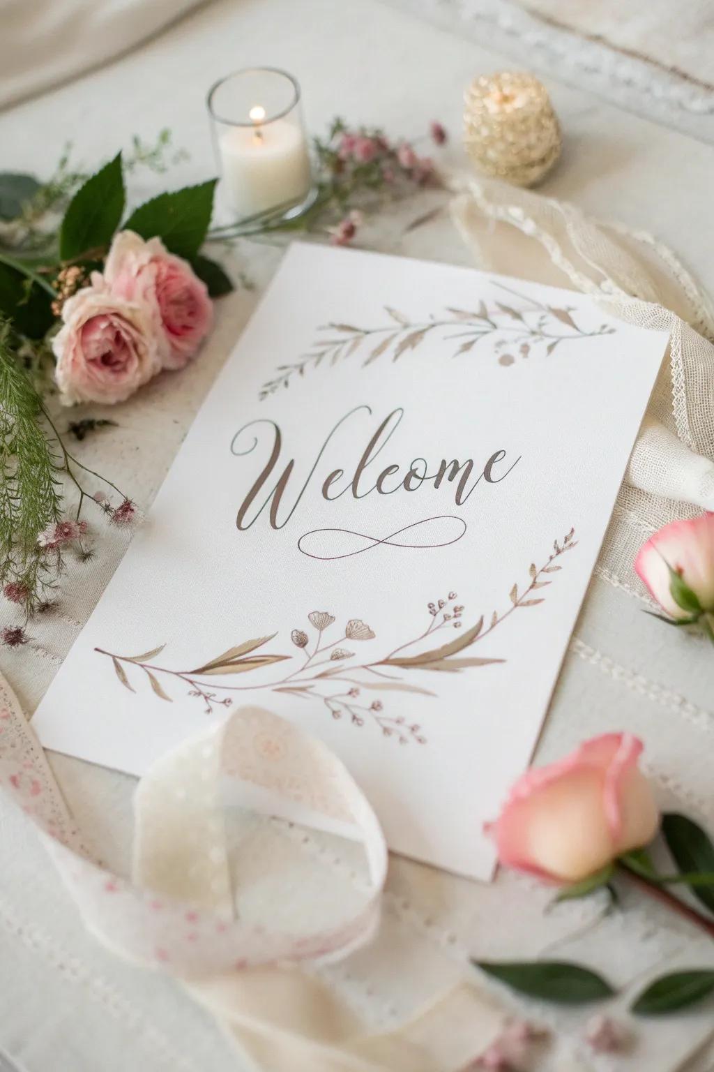 Handwritten fonts give your invitations a personal, loving touch.