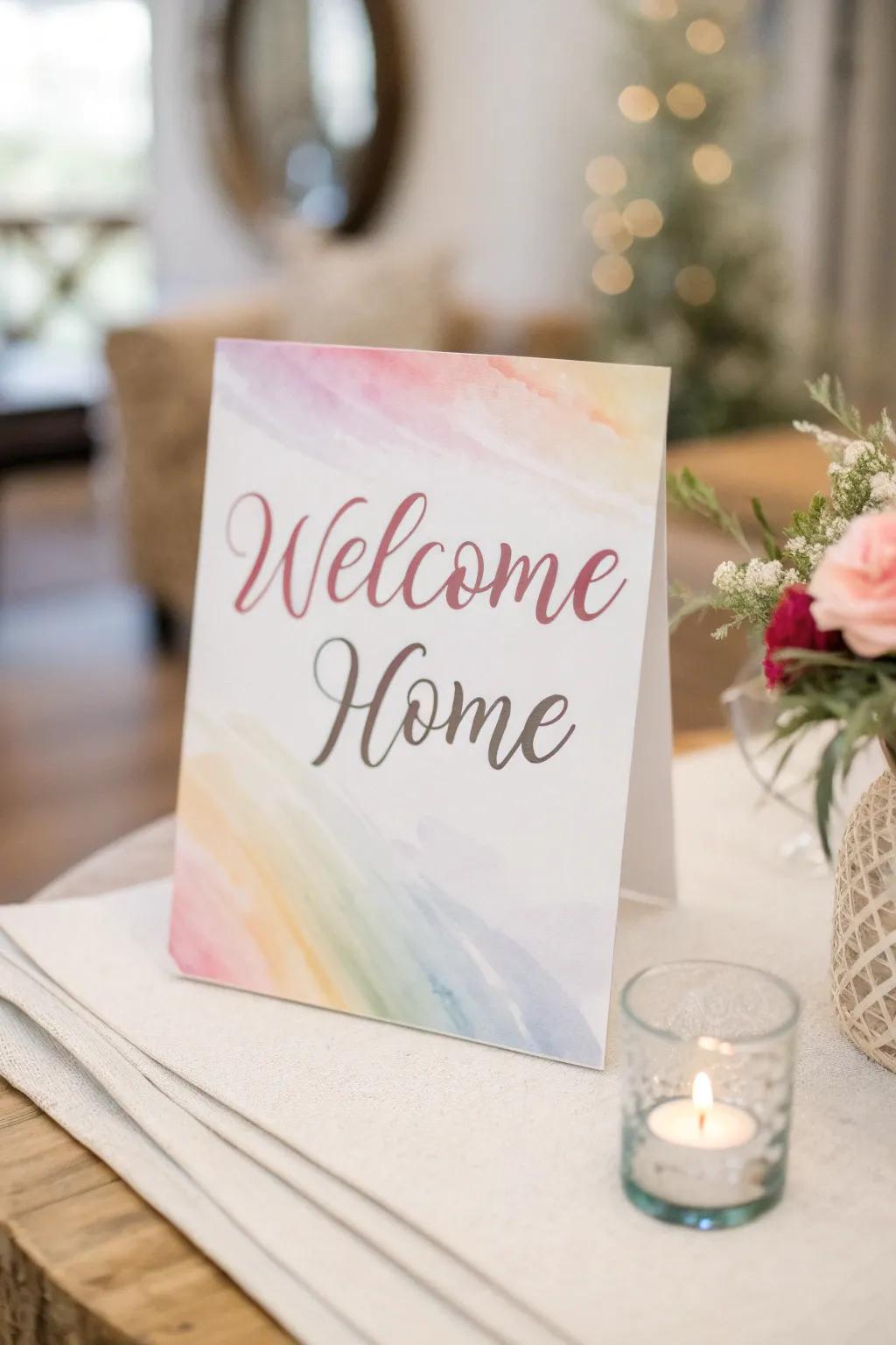 An affirming greeting to warm the heart