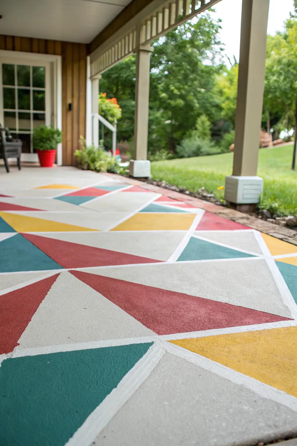 Use paint to personalize your patio with your own unique style.