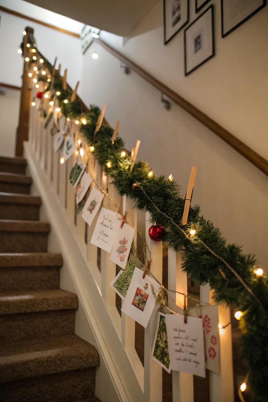 Enhance your decorations with a festoon card showcase.