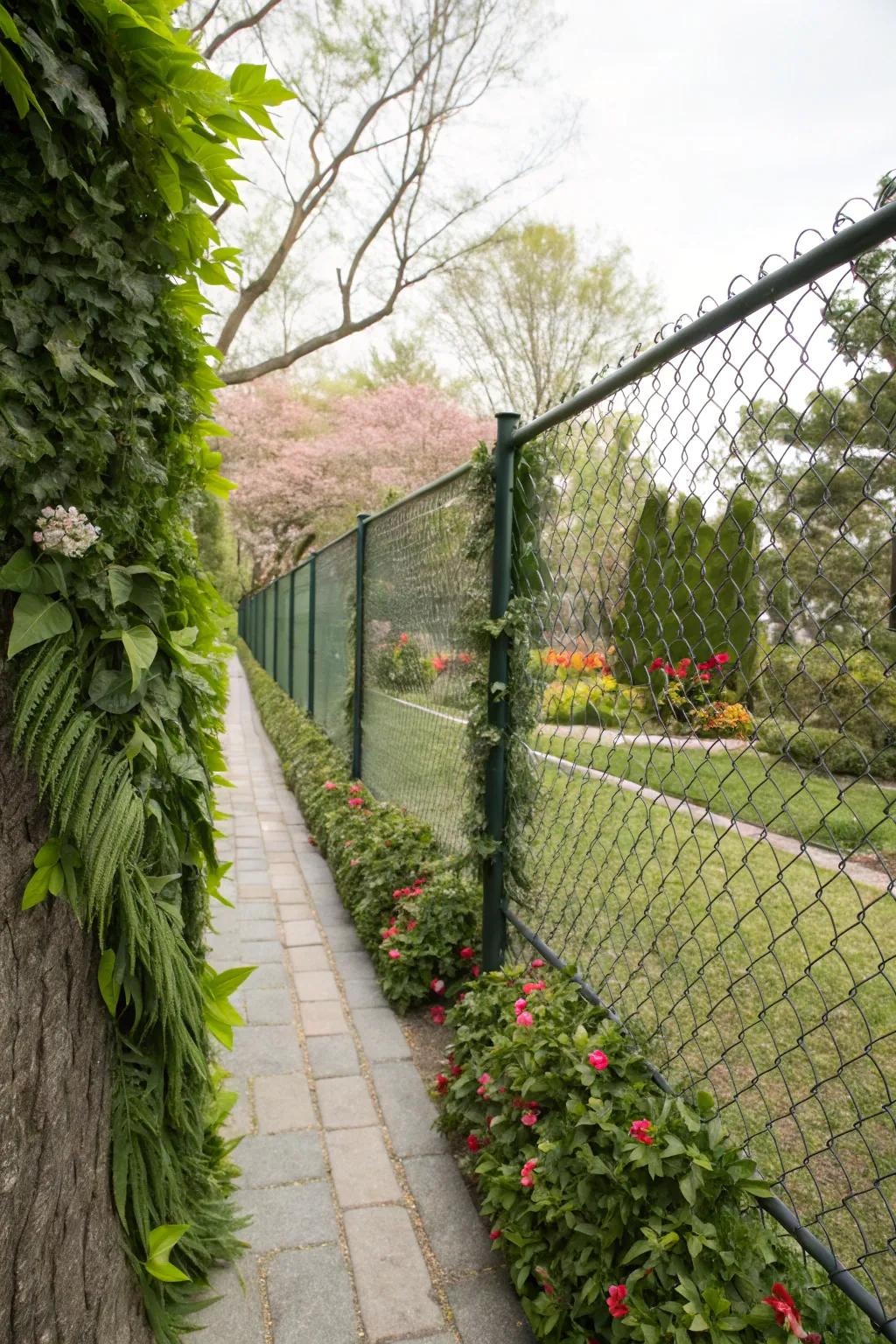 Faux greenery delivers a realistic look without needing any maintenance.