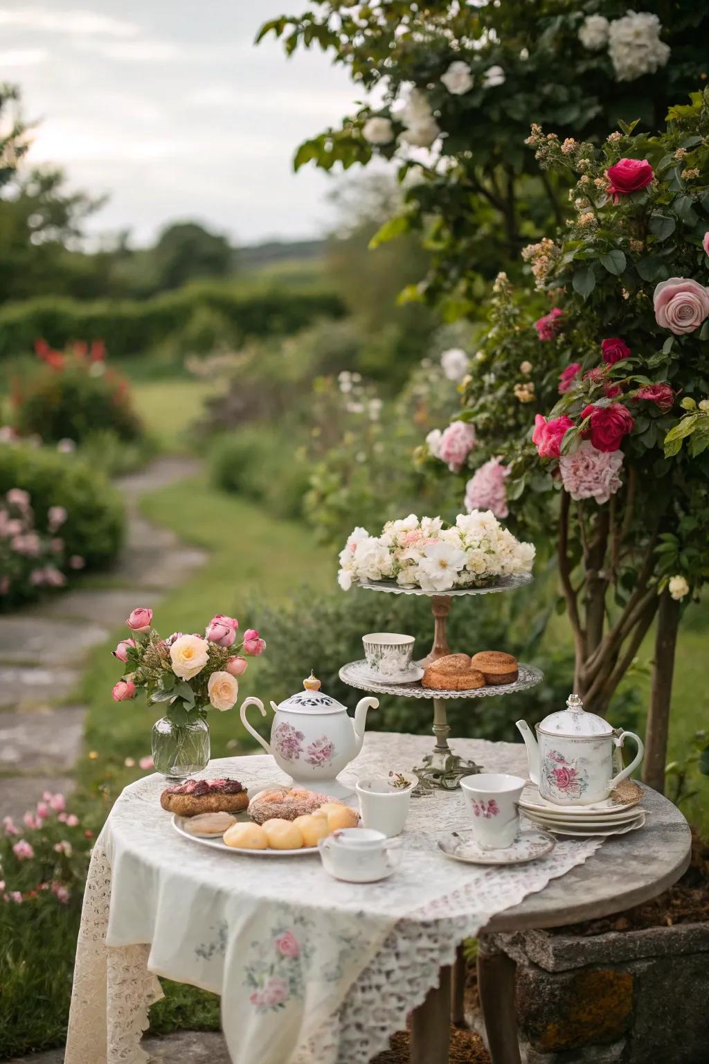 A Garden Tea Party is both classy and revitalizing.