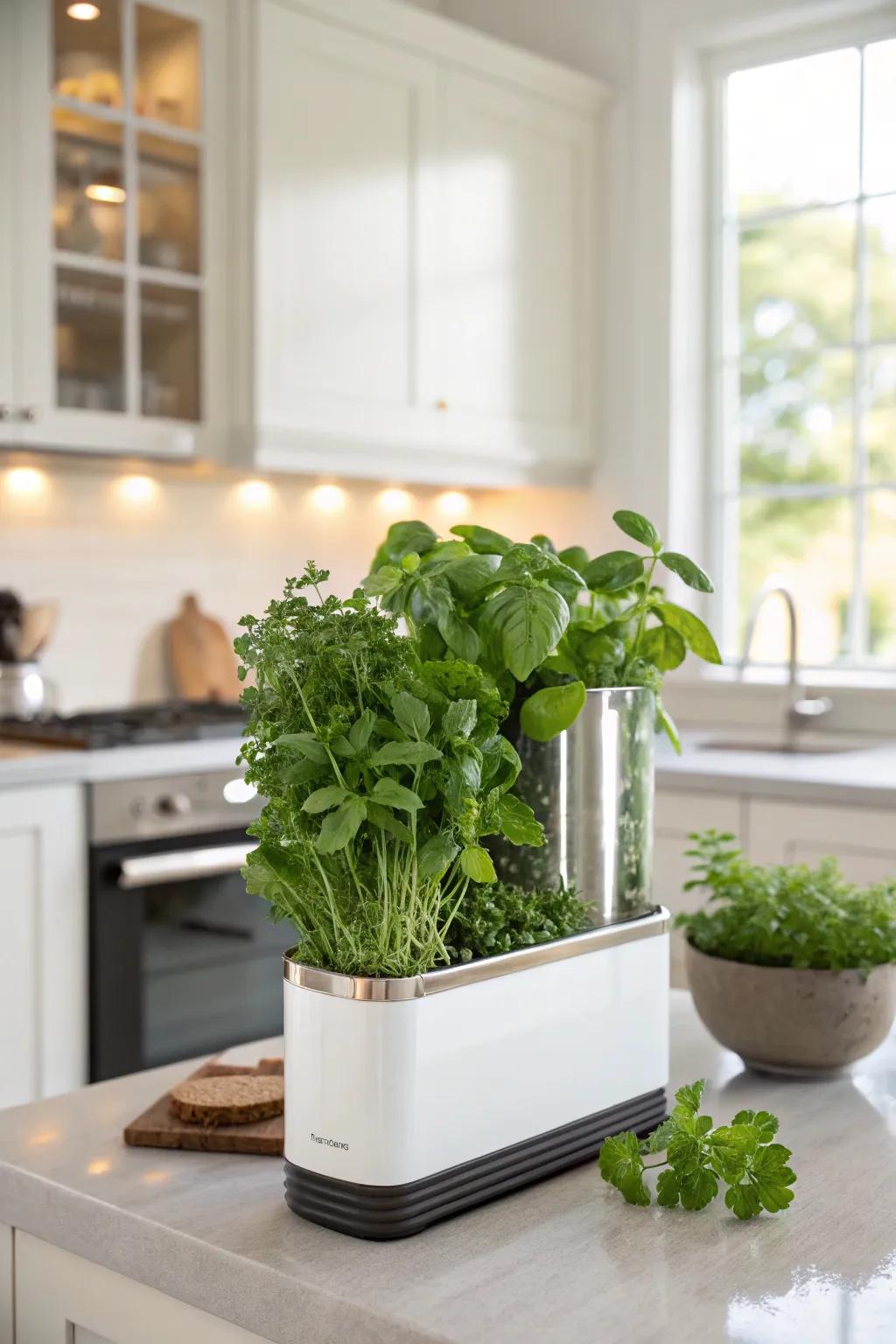 Keep herbs flavorful and fresh with a handy herb preserver.