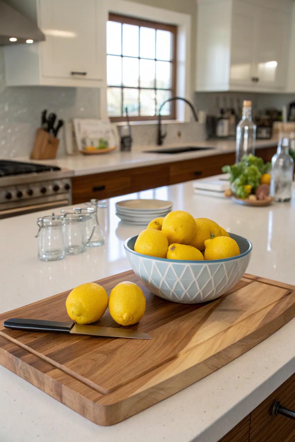 Practical decor enhances style and utility.