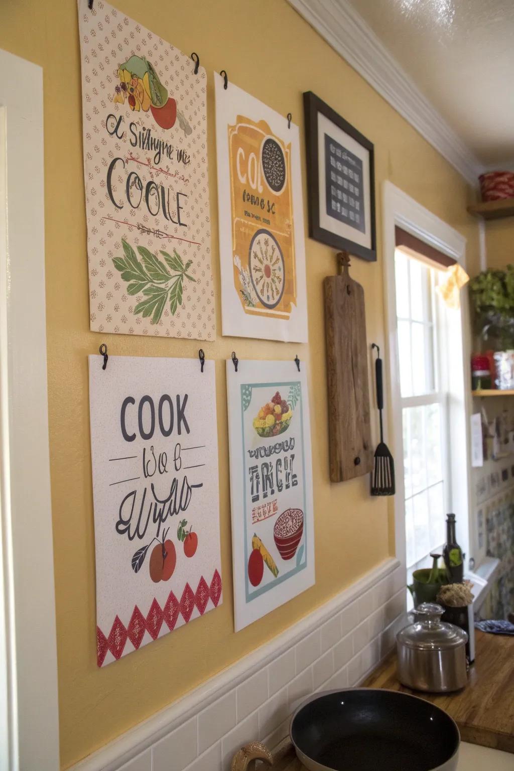 Inspirational statements that introduce warmth and motivation to your kitchen.