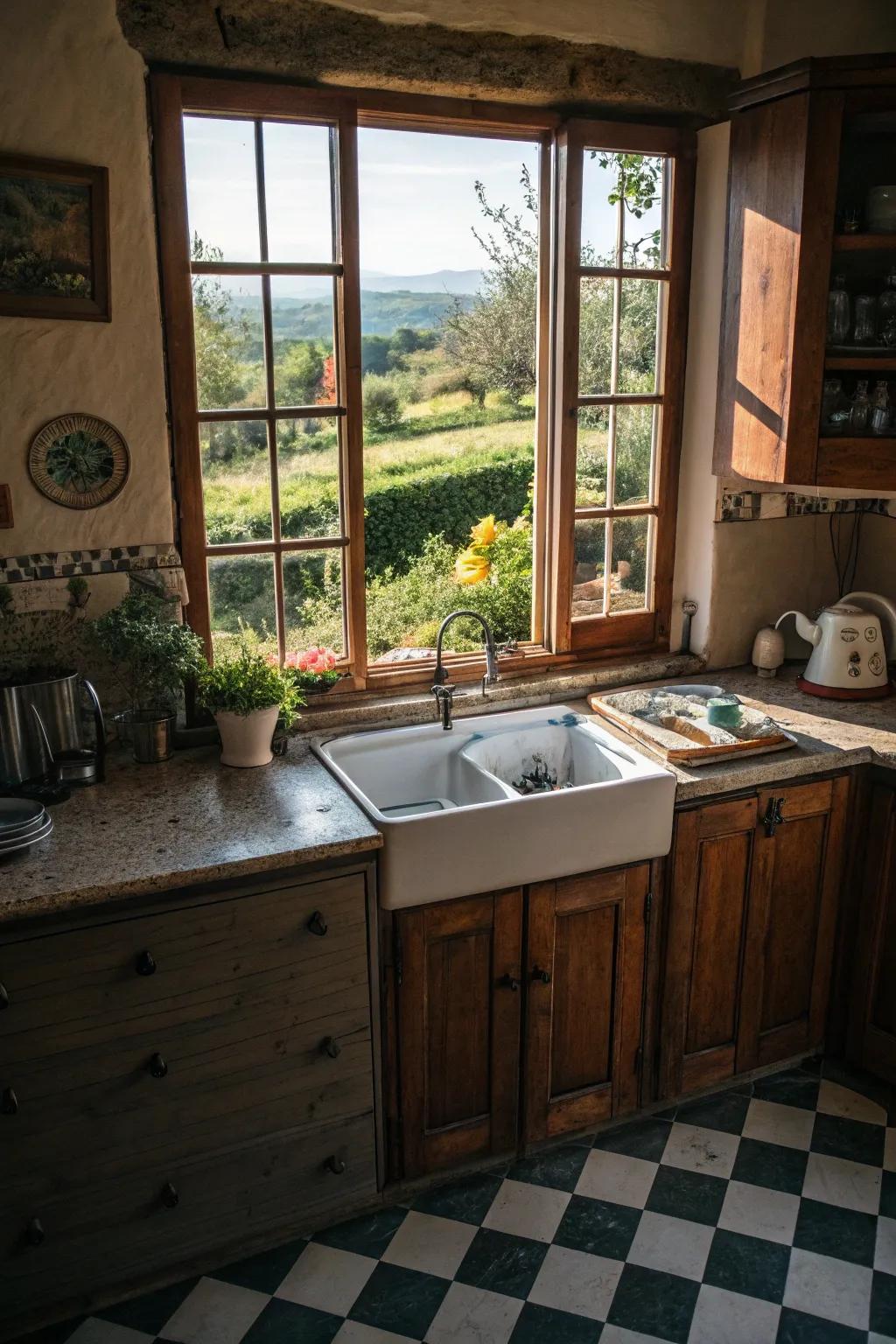 A window to the world, right above your sink.