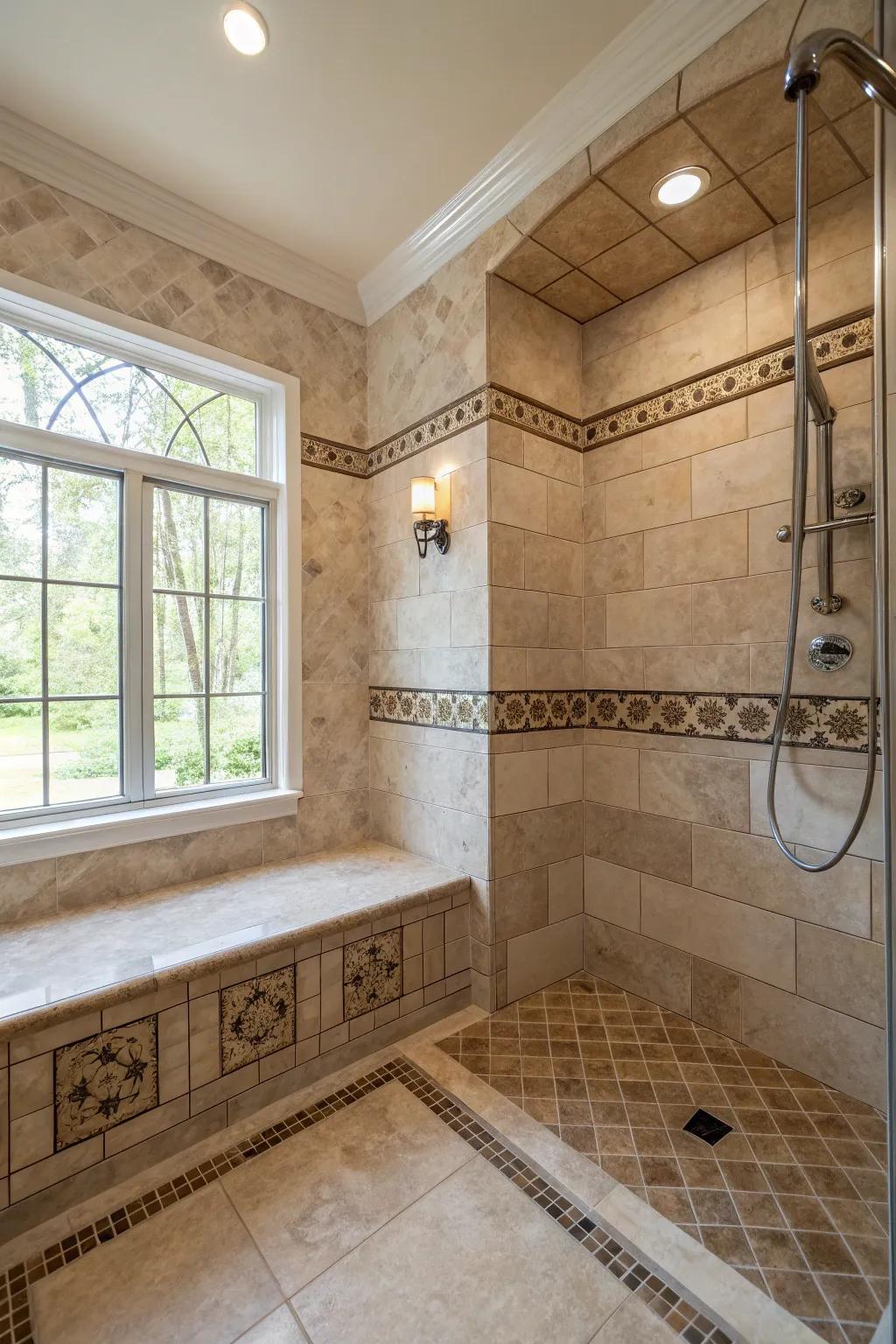 Having built-in seating brings comfort and usability to your shower.