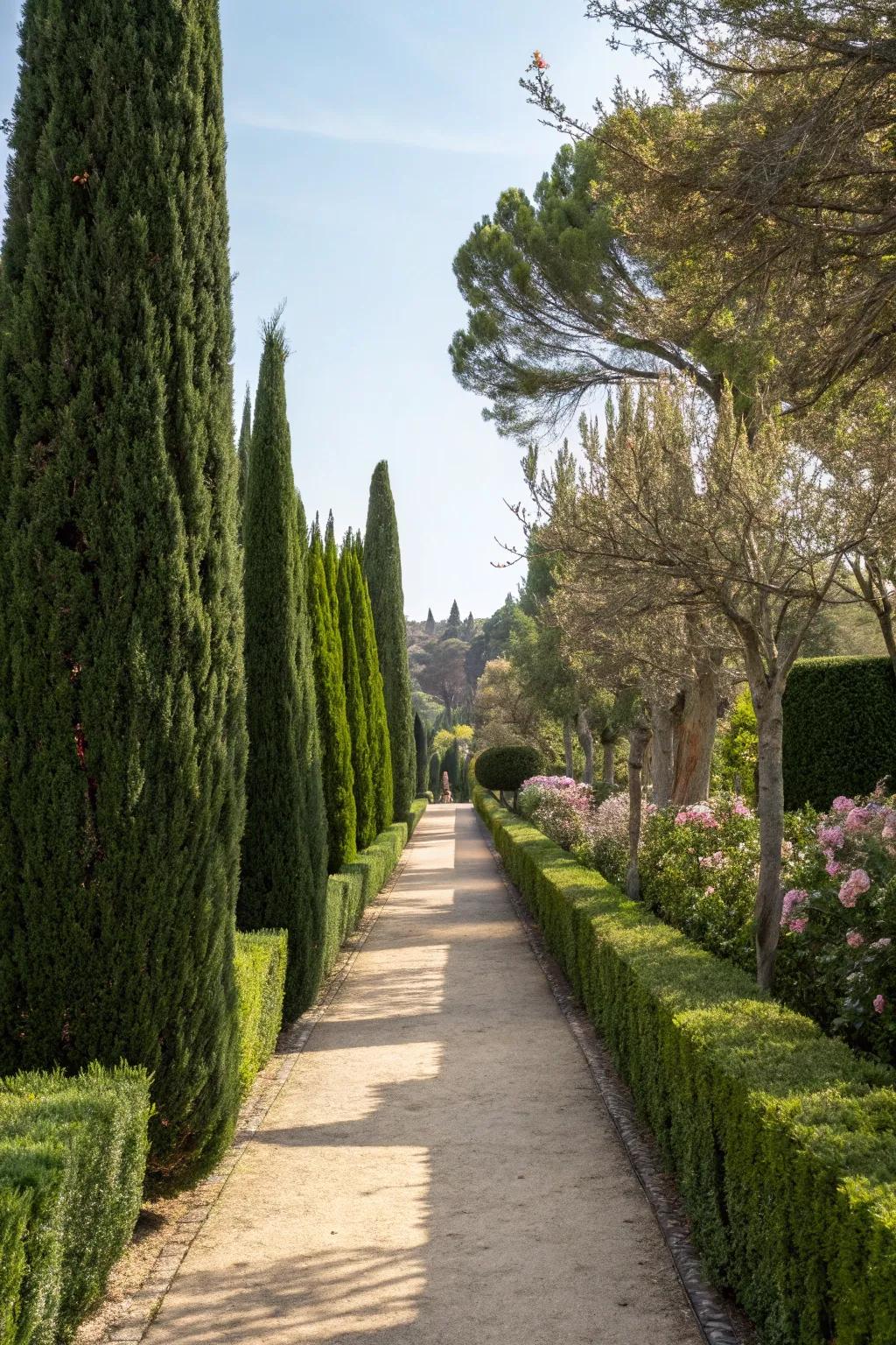 Define your garden with Evergreen Sentinel borders for an elegant touch.