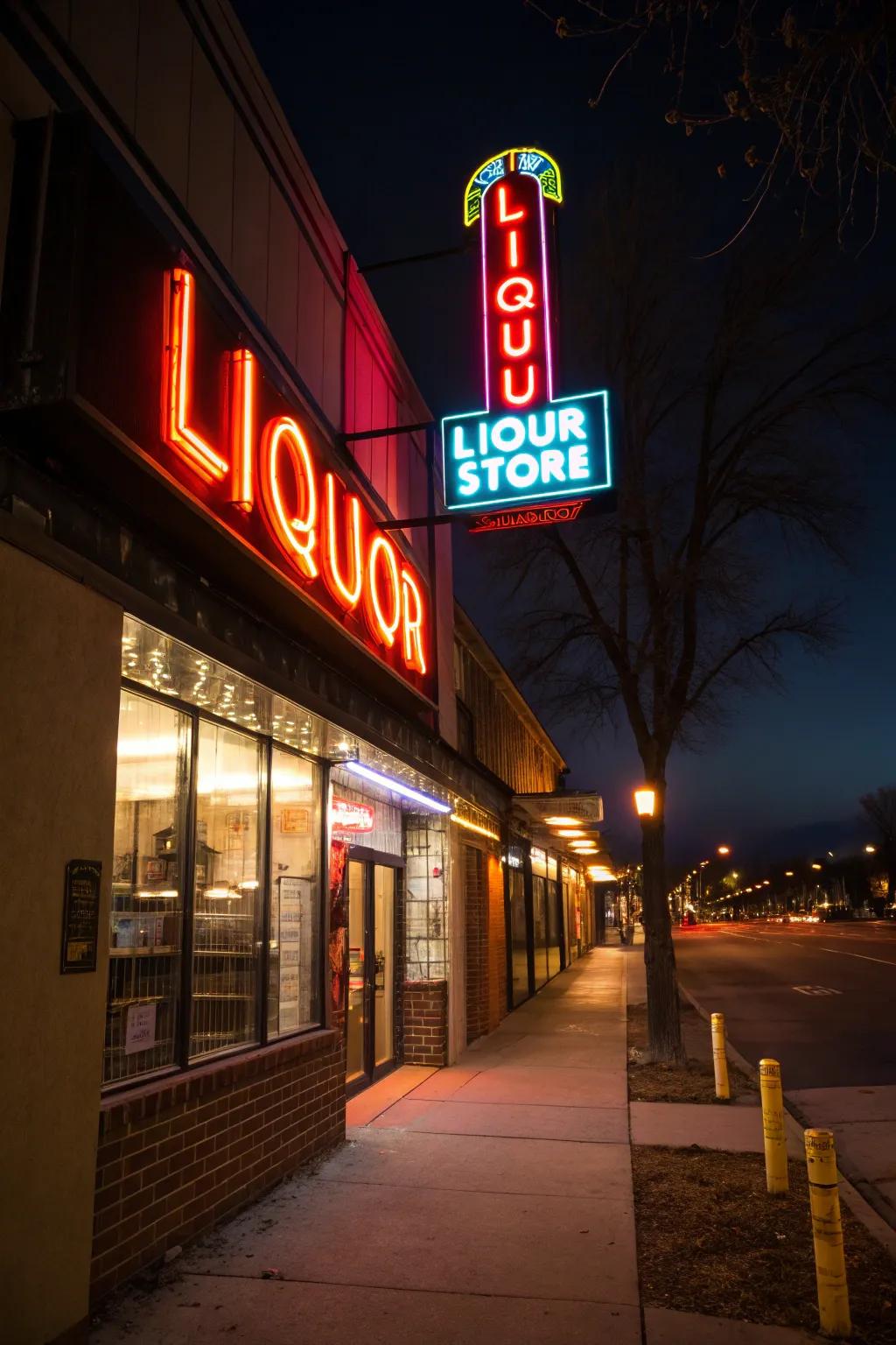 Radiant lights impart a spirited vibe to your shop once the sun goes down.