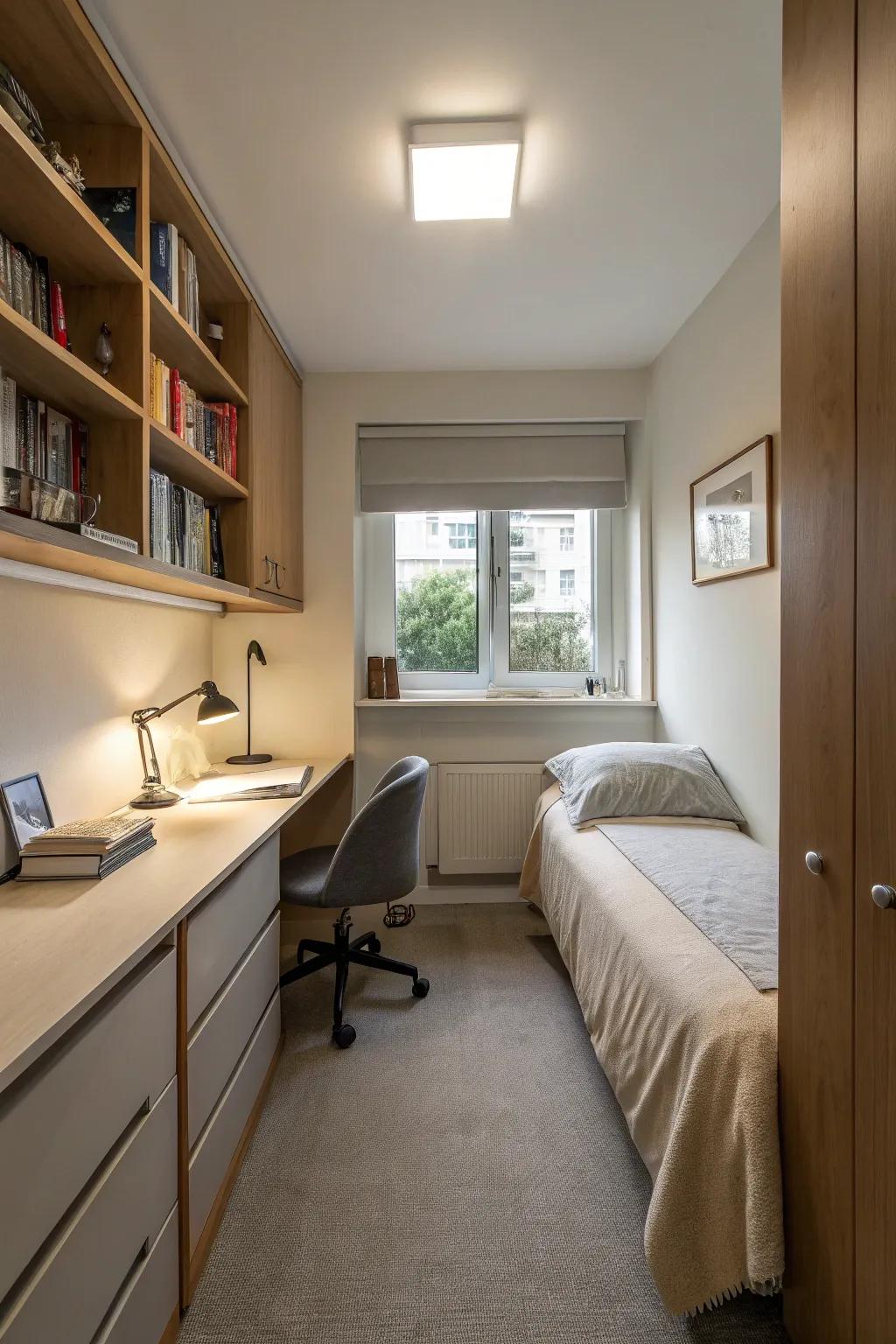 Divide your space into designated functional areas.